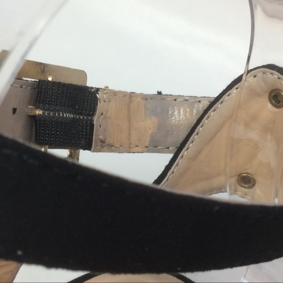 X2B Sandals Women’s Size 10 Black Vegan Suede Platform Wedge Espadrille Strappy - Picture 10 of 10